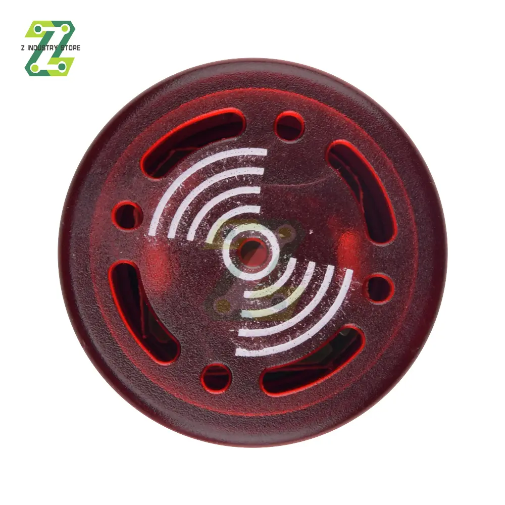AD16-22SM 22mm Panel Diameter AC 12V 24V 110V 220V Flash Signal Light Red LED Active Buzzer Beep Alarm Indicator Green Yellow