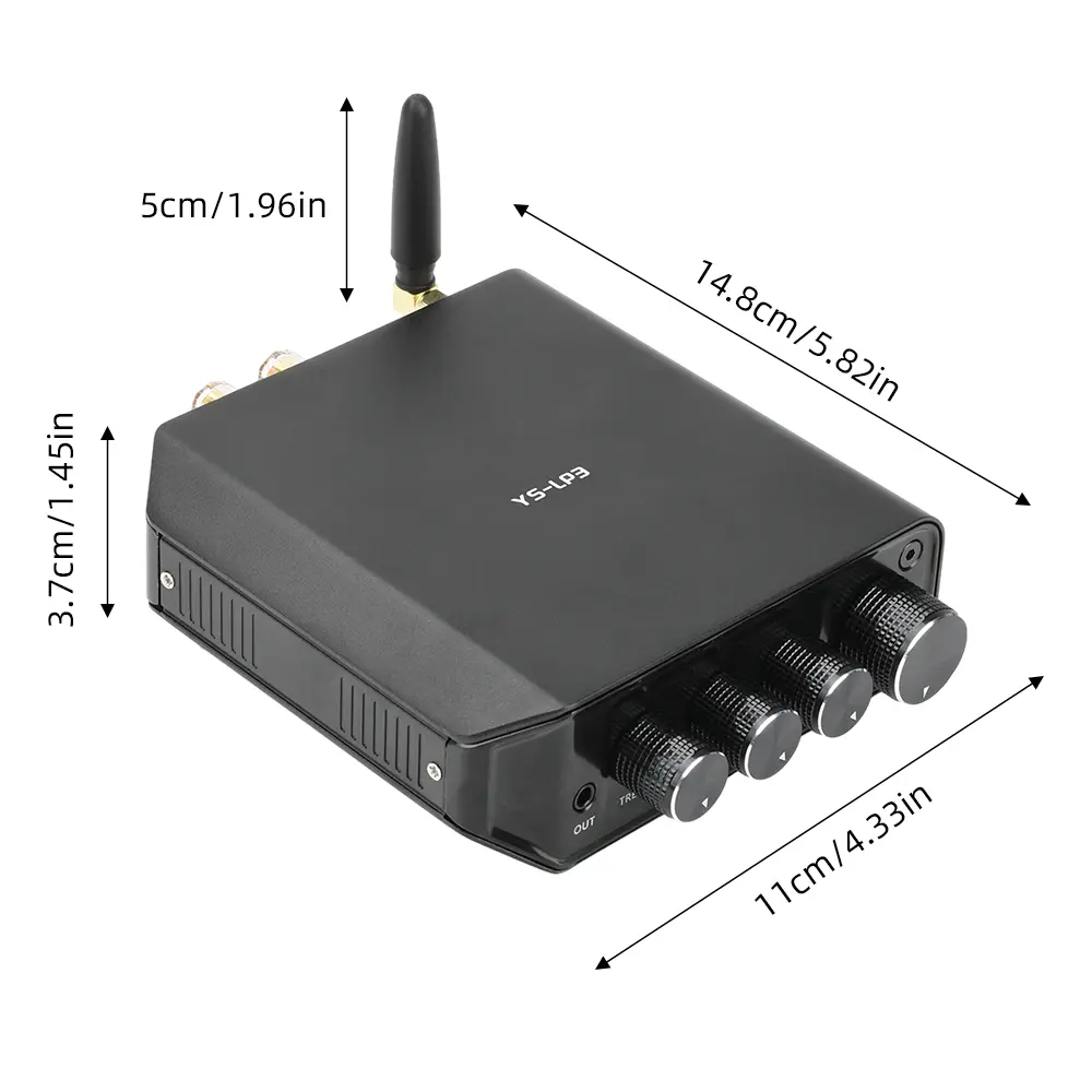 YS-LP3 2.0 Dual Channel BT V5.4 Digital Amplifier Board 50W*2 Hi-Fi Stereo Digital Amplifier TPA3116 Hi-Low Adjustable DC 12-24V