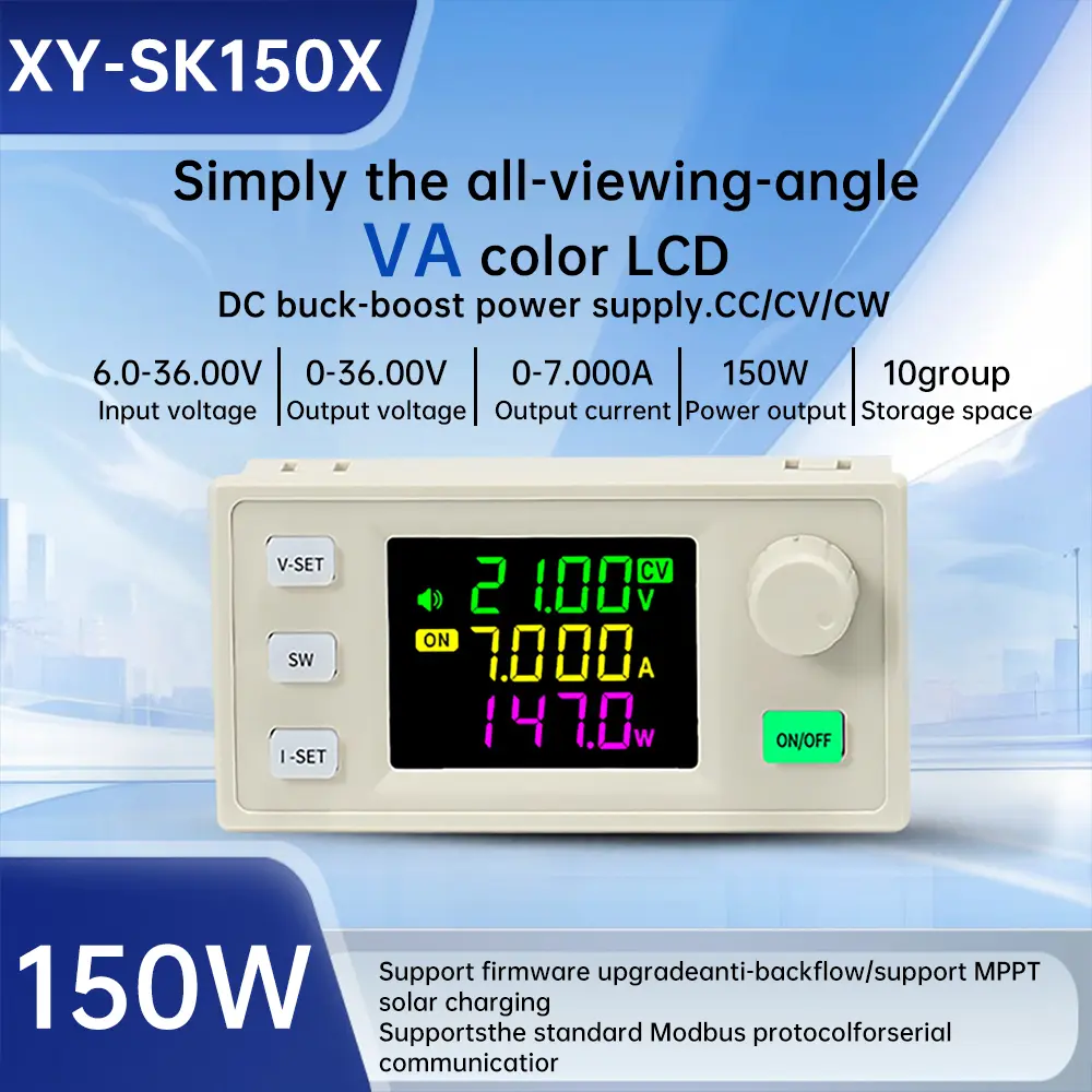 SK150X CNC Step-up/dowm Power Module DC 6.0~36V To 0~36V 150W Adjustable Voltage Regulator With Constant Voltage/current MPPT