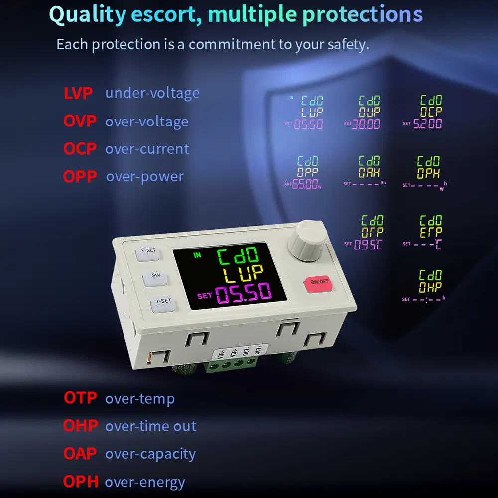 SK150X CNC Step-up/dowm Power Module DC 6.0~36V To 0~36V 150W Adjustable Voltage Regulator With Constant Voltage/current MPPT