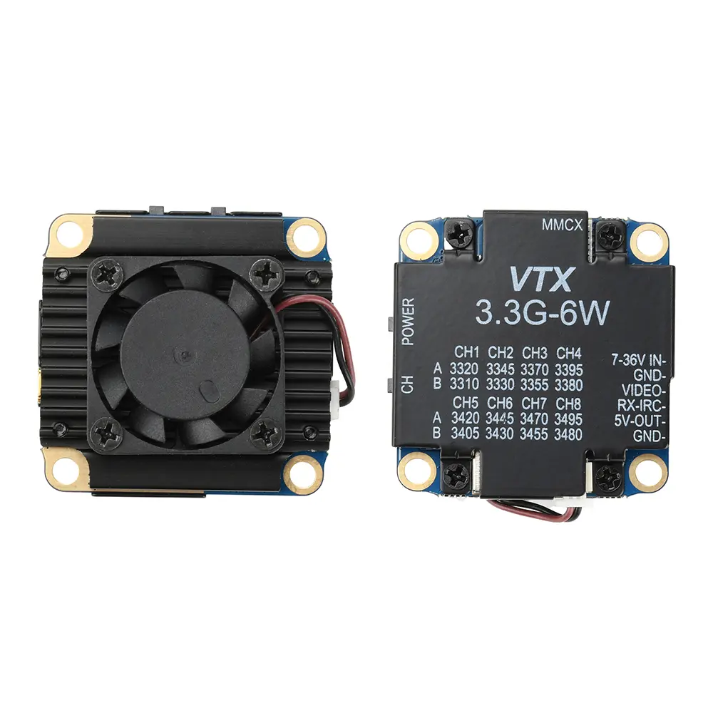 3.3GHz 4W FPV Video Transmitter Analog Mapping Module Wireless Audio/Video Transmitter and Receiver 16CH