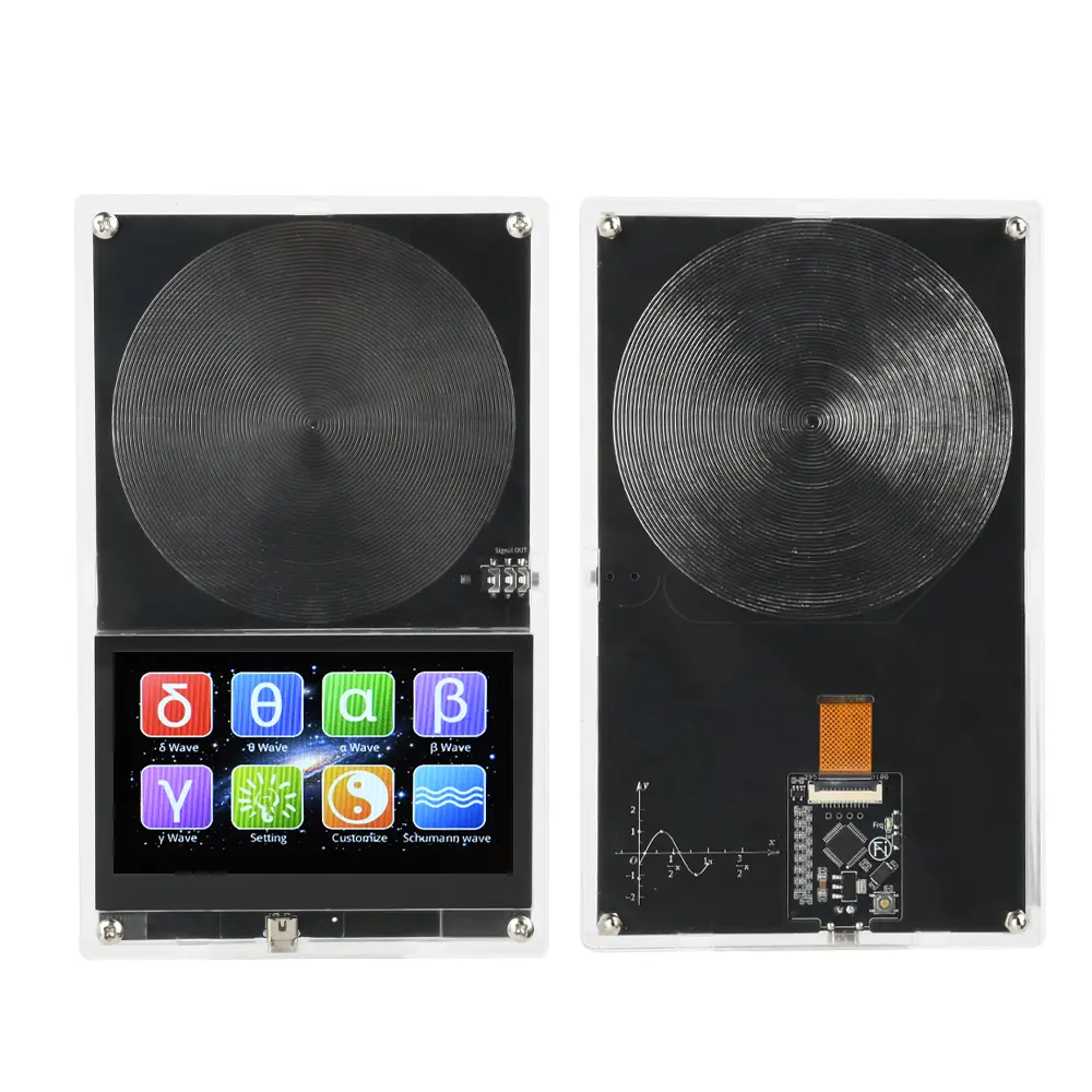 DC 5V Schumann Wave Generator 0.01-99999Hz Adjustable Frequency With Touch Screen And Casing