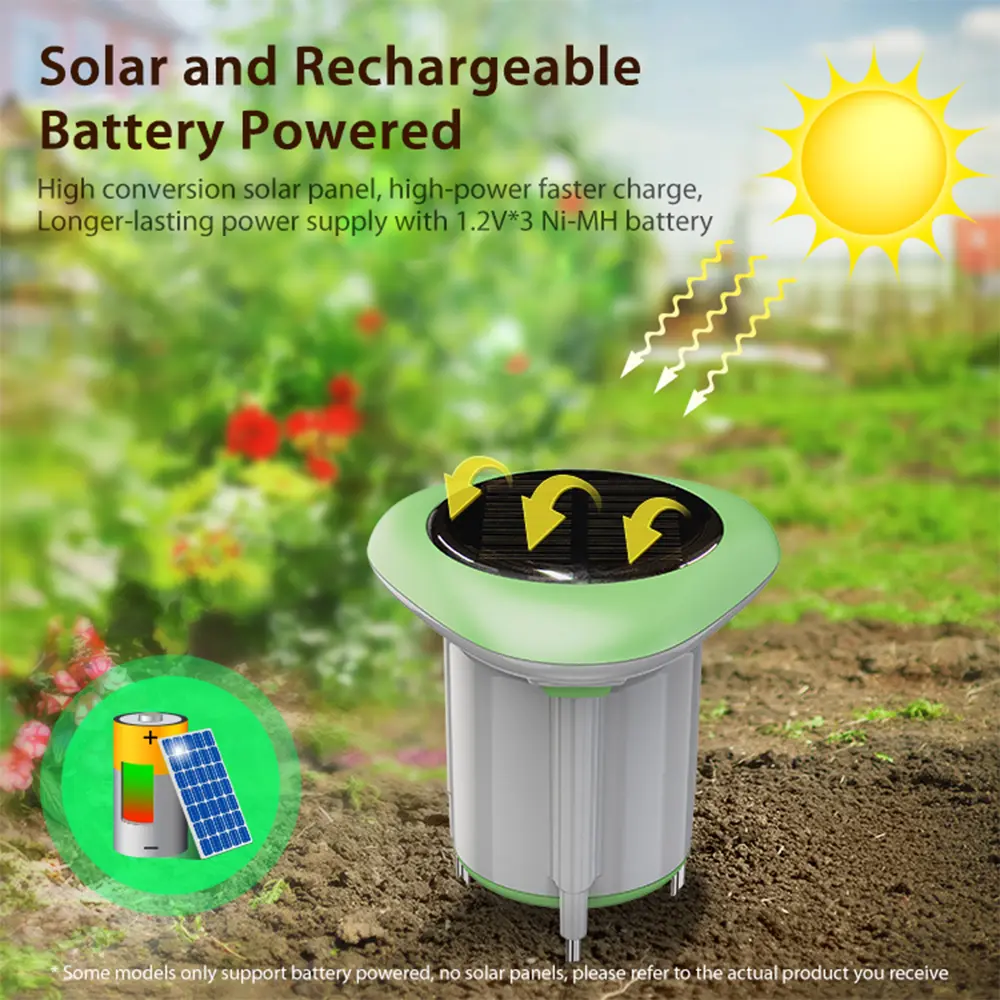 Smart Solar Soil Sensor Works with Tuya Smart WIFI Soil Tester Soil Temperature and Humidity Meter IP66 Grade Waterproof