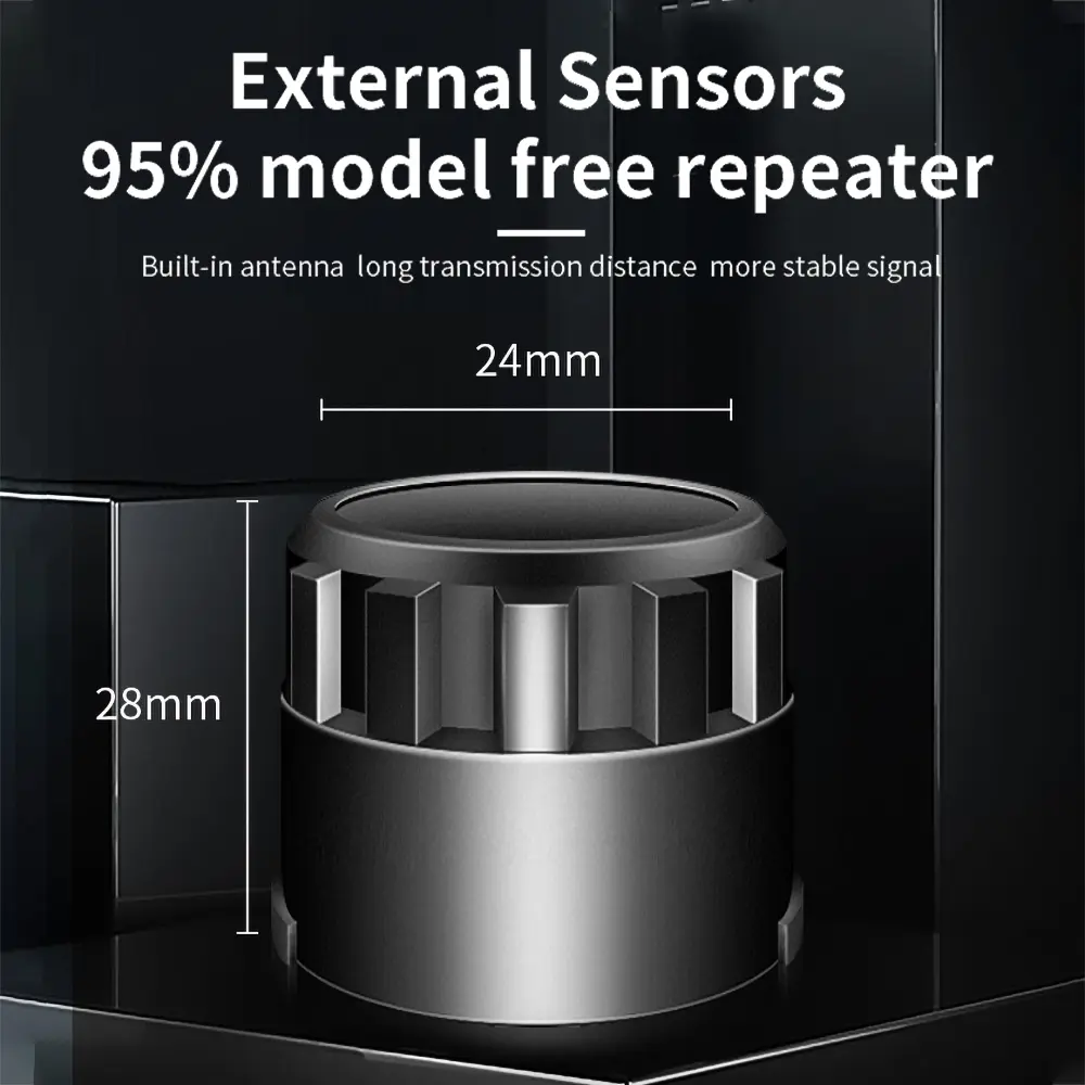 Solar Power TPMS Car Tire Pressure Alarm 360 Adjustable Monitor Auto Security System Tyre Pressure Temperature Monitoring Sensor