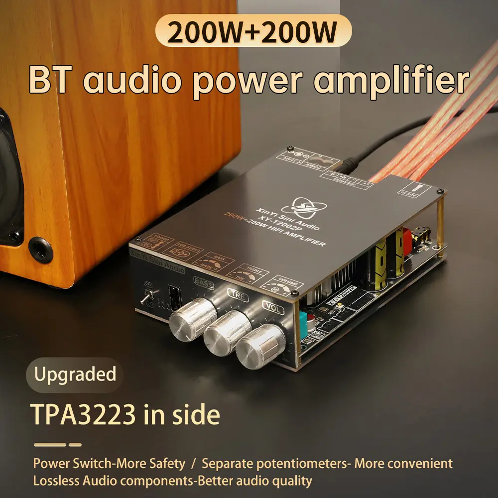 T2002P Fever Grade HiFi Digital Power Amplifier Board High Power Stereo 220WX2 Amplifier Module TPA3223 Amplifier Board