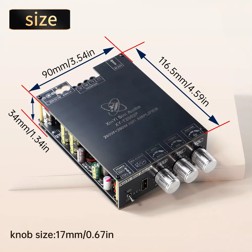 T2002P Fever Grade HiFi Digital Power Amplifier Board High Power Stereo 220WX2 Amplifier Module TPA3223 Amplifier Board