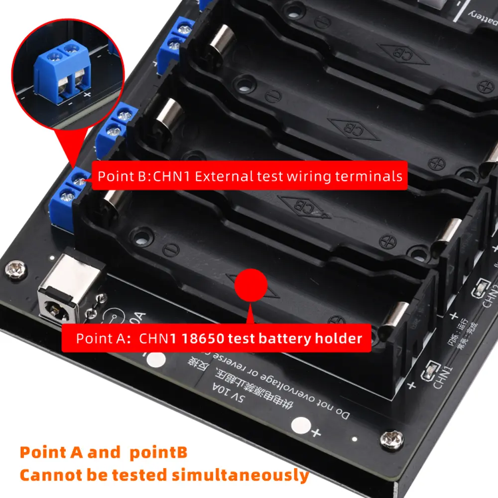 DC 5V 8 Channel 18650 Lithium Battery Capacity Tester Battery Internal Resistance Tester Multifunction Battery Analyzer