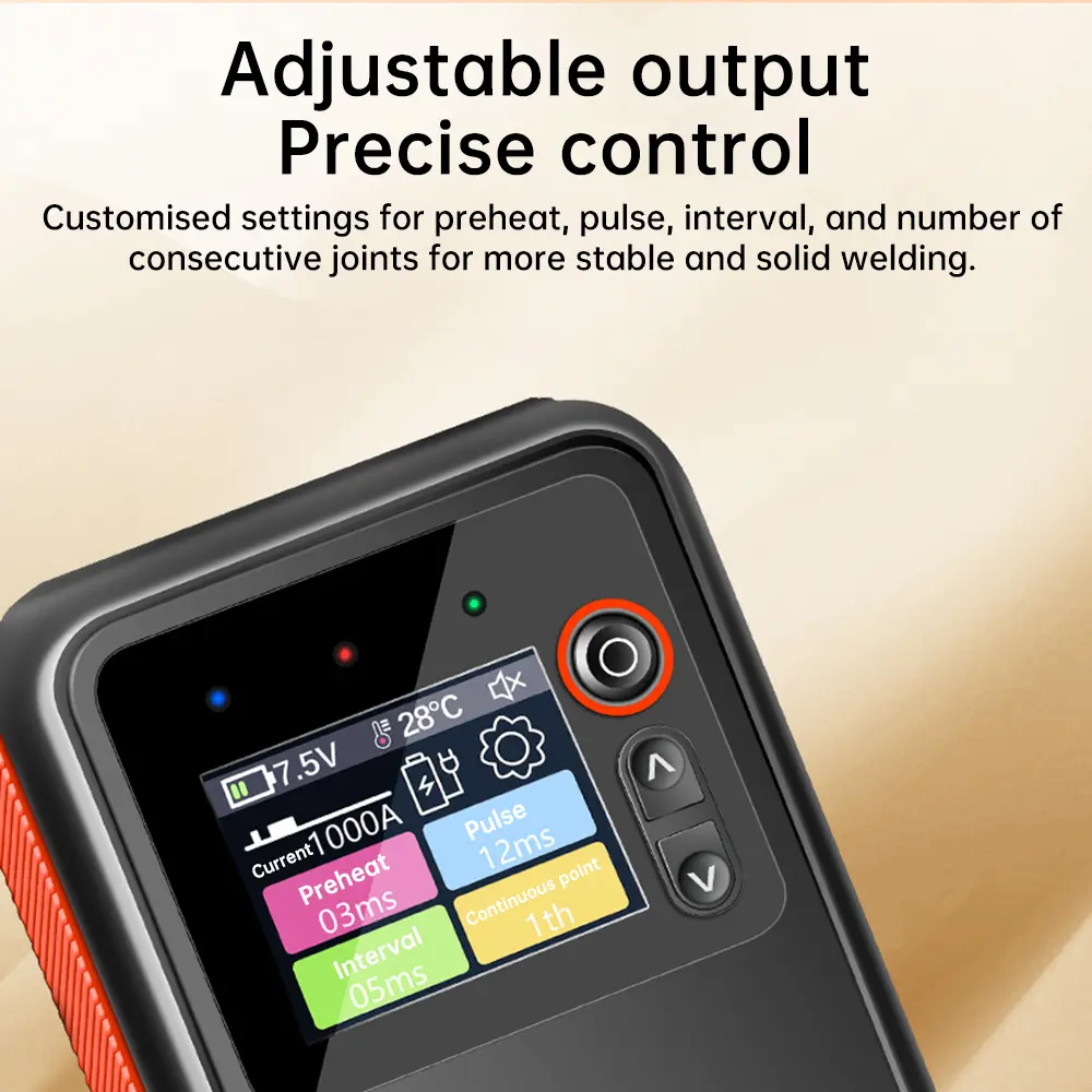 TK-10B Portable Battery Spot Welder Color Screen Integrated Spot Welding Machine 18650 Mobile Lithium Battery 5000mah