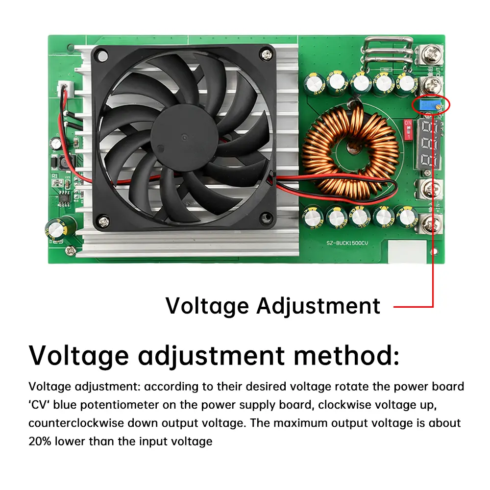 DC-DC 15-90V to 2.5-72V Adjustable Buck Module Regulated Power Supply Module Regulated Voltage Power Supply Buck Converter