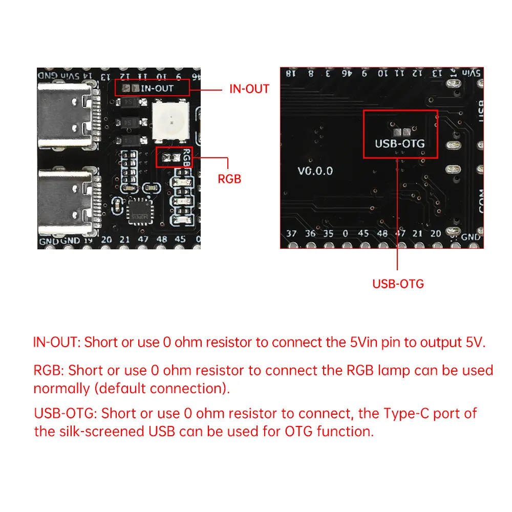 Esp32-S3 Wifi Bt Development Board Onboard Esp32 S3 N16R8 N8R2 Module With Antenna Base