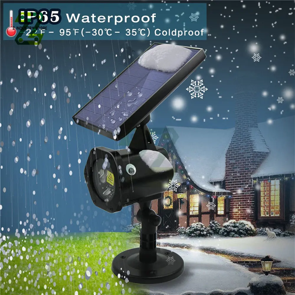 Solar Lawn Lights Landscape Garden Laser Projector Lamp USB Outdoor Waterproof Christmas Holiday Light Decoration