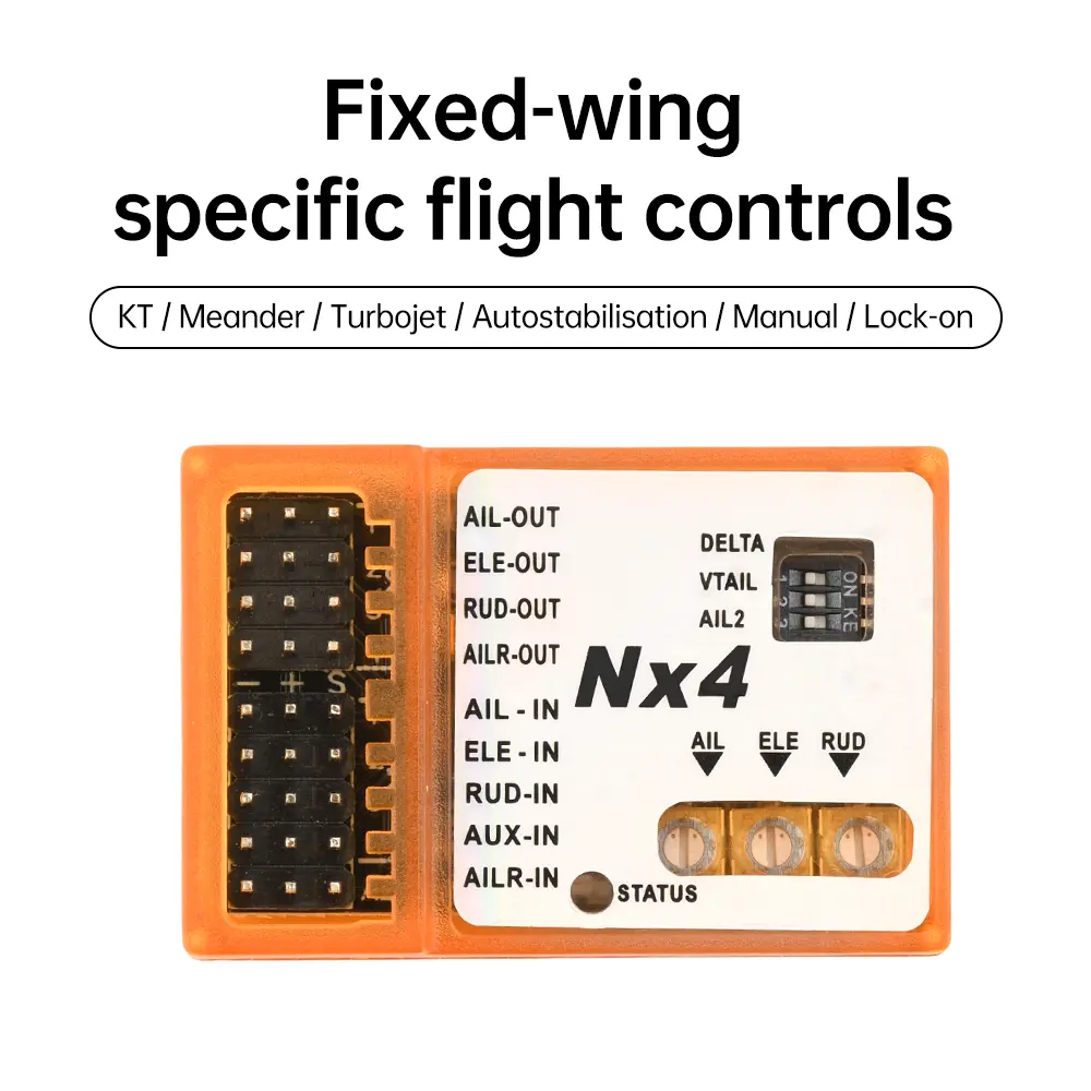 NX4-EVO/NX4-PRO Fixed Wing Dedicated Flight Control Board, Automatic Balance Gyroscope Flight Module