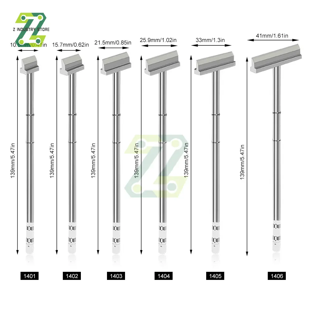 T12 Series Soldering Iron Tips 1401 1402 1403 1404 1405 1406 For PGA BGA Rework Tool Soldering Station Replaceable Accessories