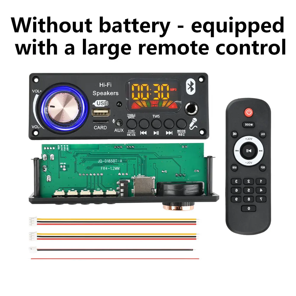 DC 12V MP3 BT Decoding Board Car Audio DIY Music Player FM Radio Module Bluetooth 5.3
