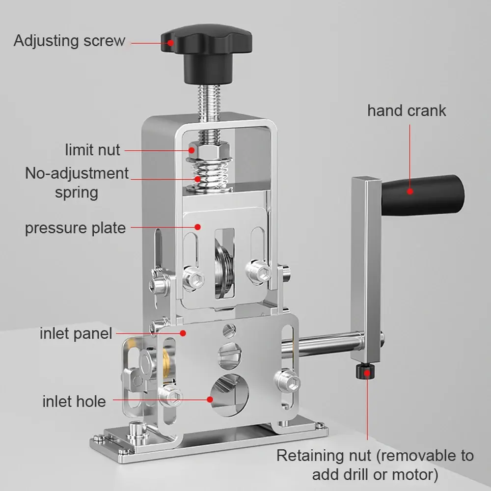 Portable Wire Stripper Hand Crank Wire Stripping Tool For 1-25mm Electric Cable Peeling Can Work With Electric Drill