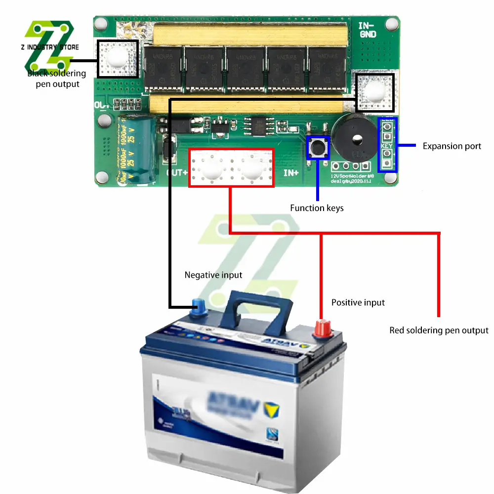 18650 DIY Portable 12V Battery Storage Spot Welding Machine PCB Circuit Board Welding Equipment Spot Welders Pen