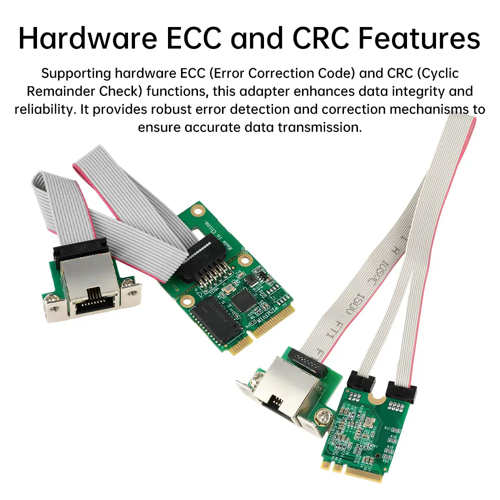 M. 2 RJ45 Network Adapter Gigabit Ethernet Card Single Port 2.5G/100Mbps Bus Network Card
