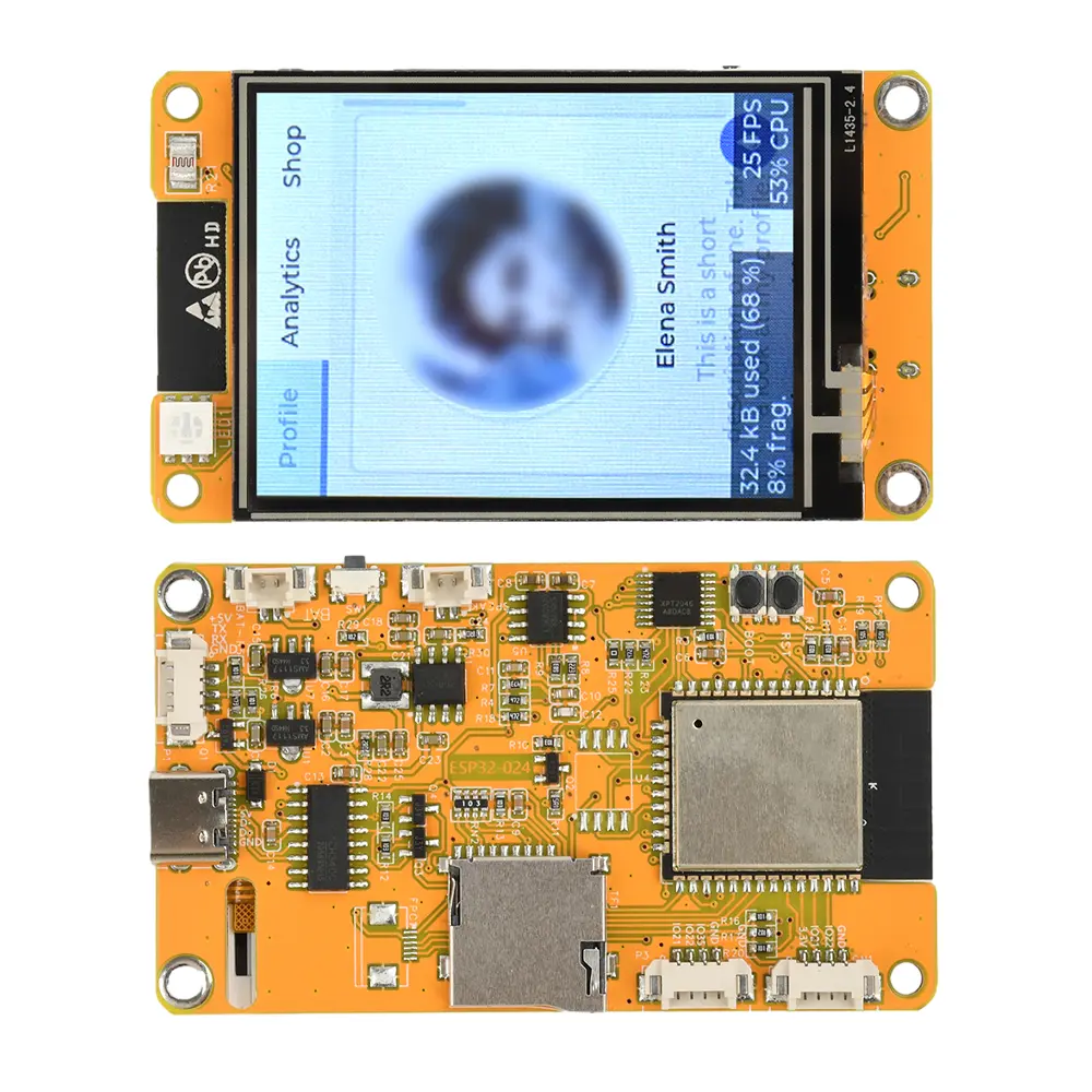WIFI&Bluetooth Development Board 2.4 inch LCD TFT Module Development Board CH340 Type C
