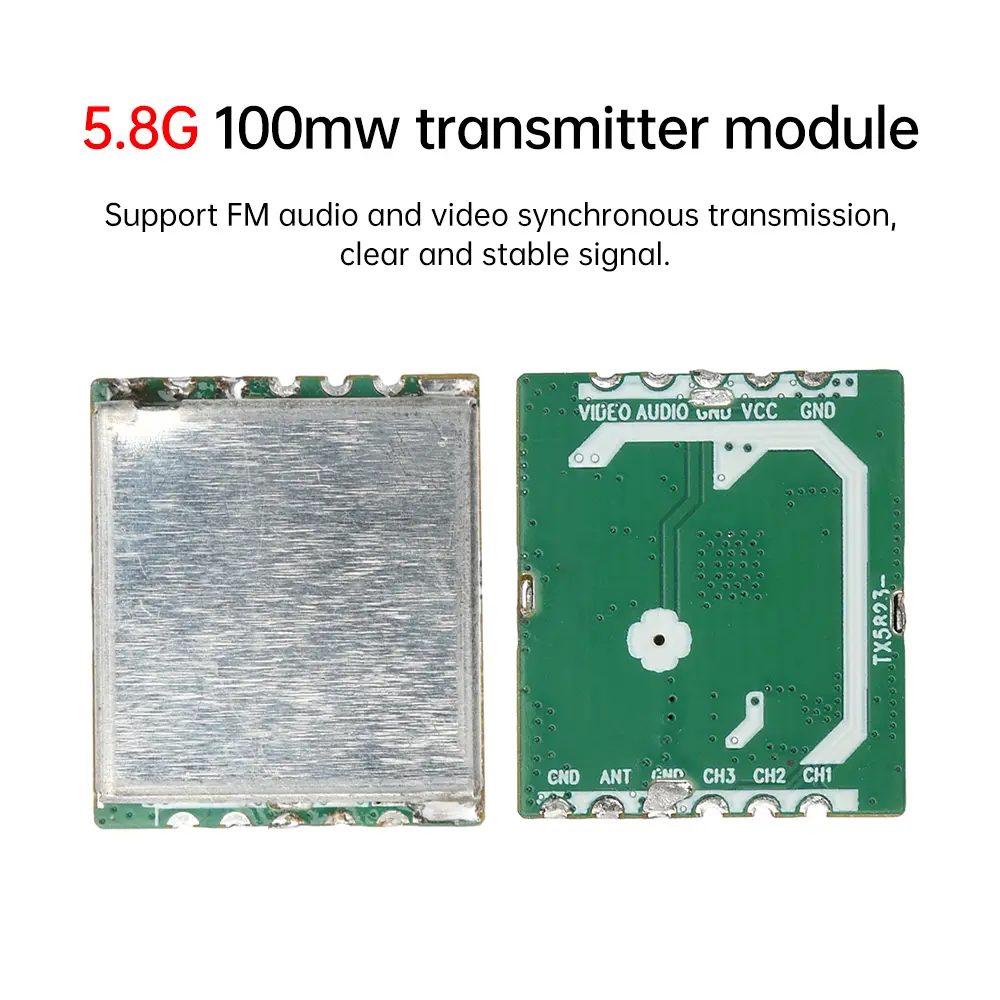 5.8G FM Audio And Video Transmission Module Tx5823S 100mw Image Transmission Transmitter 8-Channel Image Transmission Module