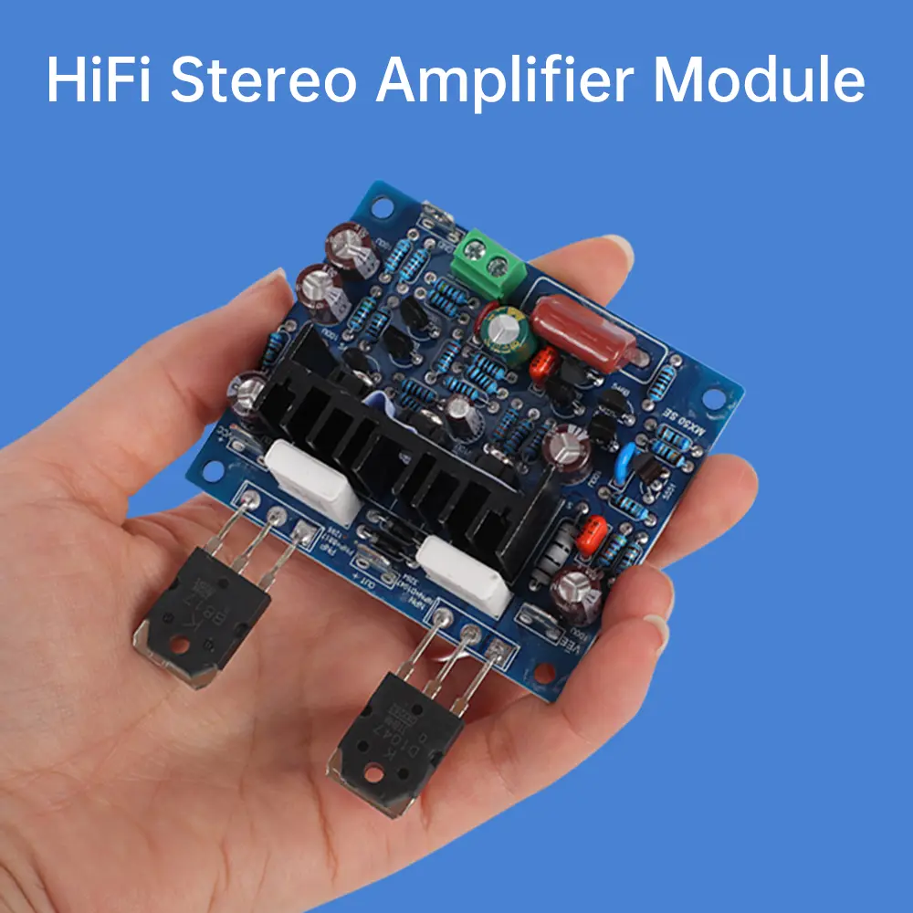 DC 15-45V MX50 SE Dual Channel Digital Audio Amplifier Board High Power Amplifiers HIFI Audio Amplifier Board Module 100Wx2