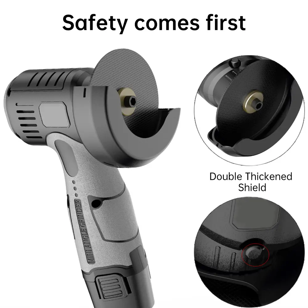 12V Miniature Rechargeable Angle Grinder with Battery Cutting Blade Polishing Grinder for Cutting Diamond Cordless