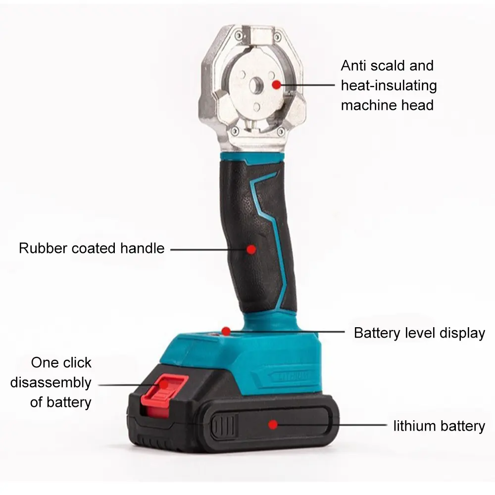 Cordless Pipe Welding Machine PPR Pipe Soldering Plastic Welding Tube Heating Hot Melt For Makita 18V Battery
