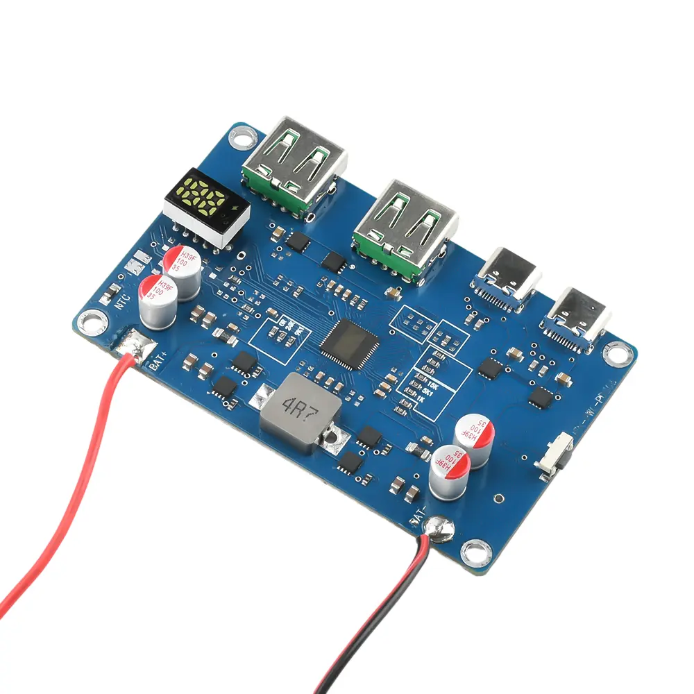 100W PD QC Charging Treasure Two-way Fast Charging Mobile Power Module Temperature Control Electricity Display