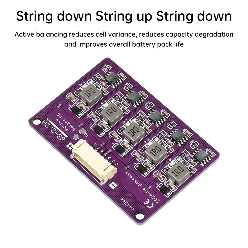 3S 4S 6S 8S 14S 2.2A Peak Li-ion Battery High-current Inductive Active Equalizer Board Battery Pack Flying Capacitors Balancing