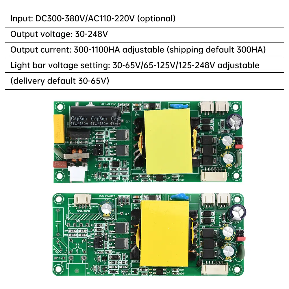 30-248V Output LED Backlight Screen Drive Board 300-1100HA Constant Current DC300-380V/AC110-220V Input for 42-70 Inch LCD TV