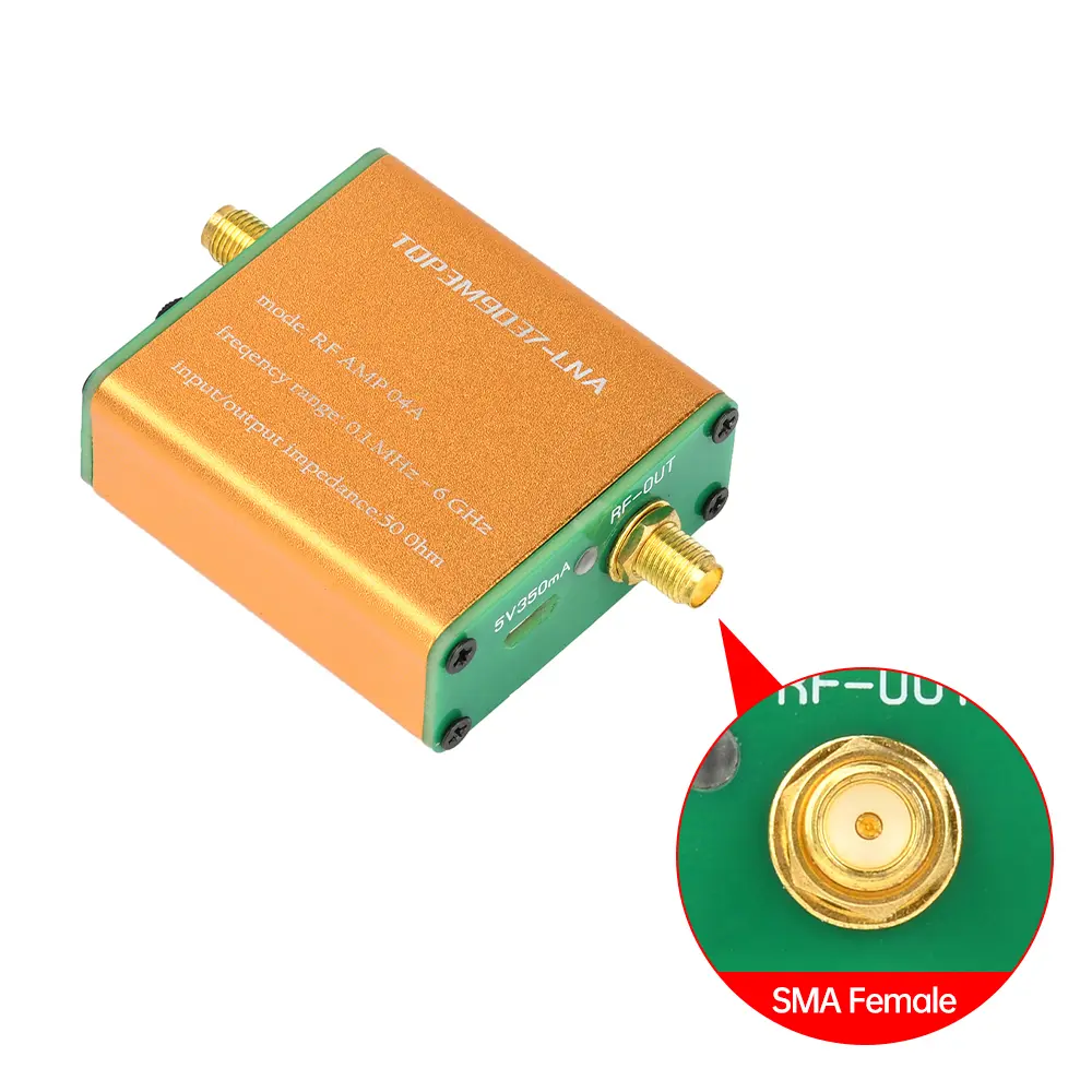 100k-6GHz Full Band Low Noise Flow Gold Signal Amplifier Low Noise Amplifier TQP3M9037-LNA RF Amplifier Module