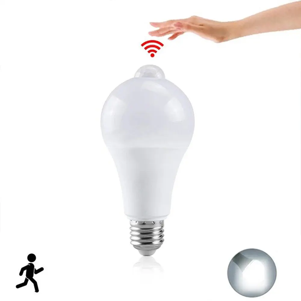 85-265V E27 PIR Motion Sensor Lamp 5W 7W 9W 12W LED Bulb with Motion Sensor B22 Infrared Radiation Motion Security Light