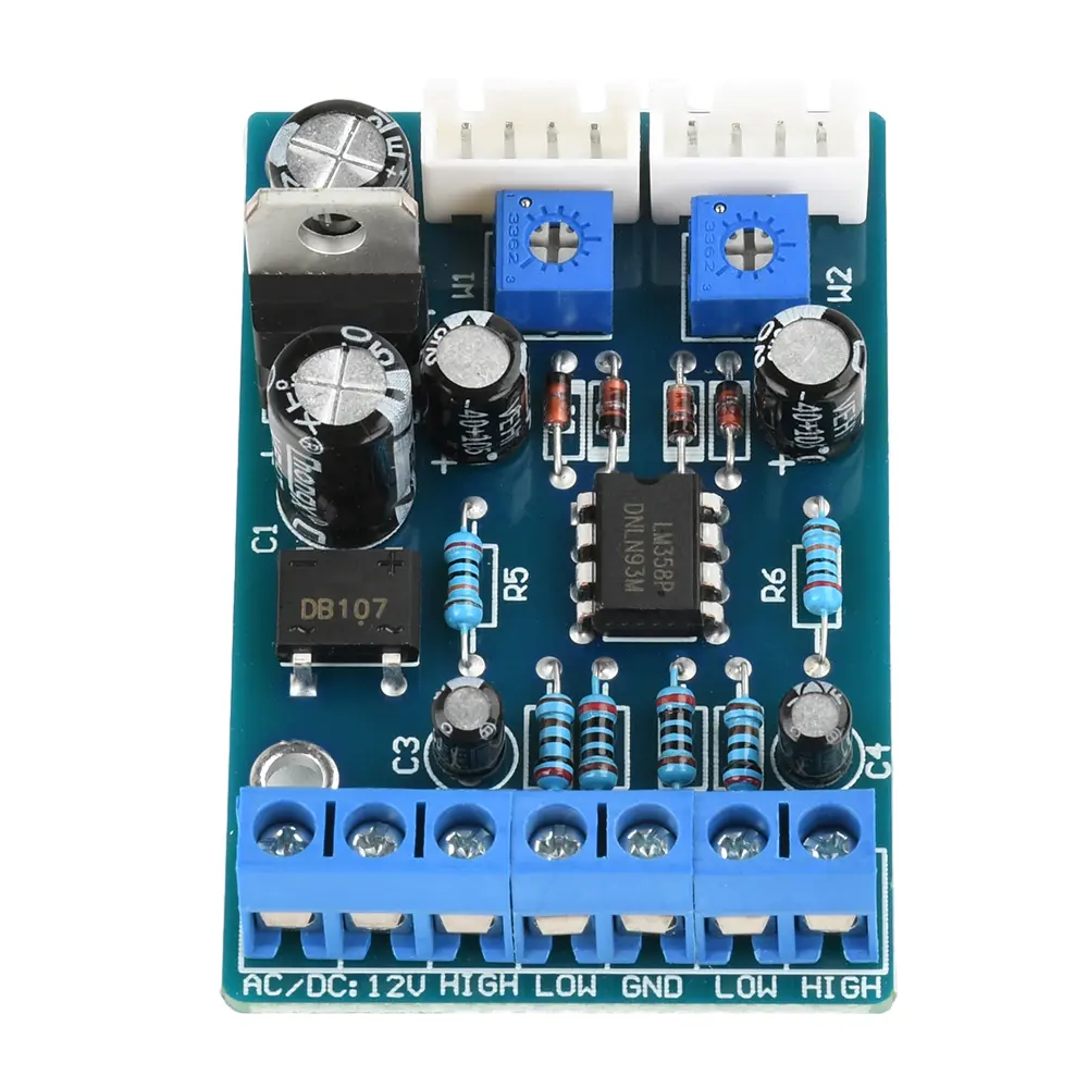 AC/DC 12-15V VU Meter Driver Board Amplifier Front-End Electronic Tube A7318P VU Meter Driver PCB Board Stereo Module ﻿