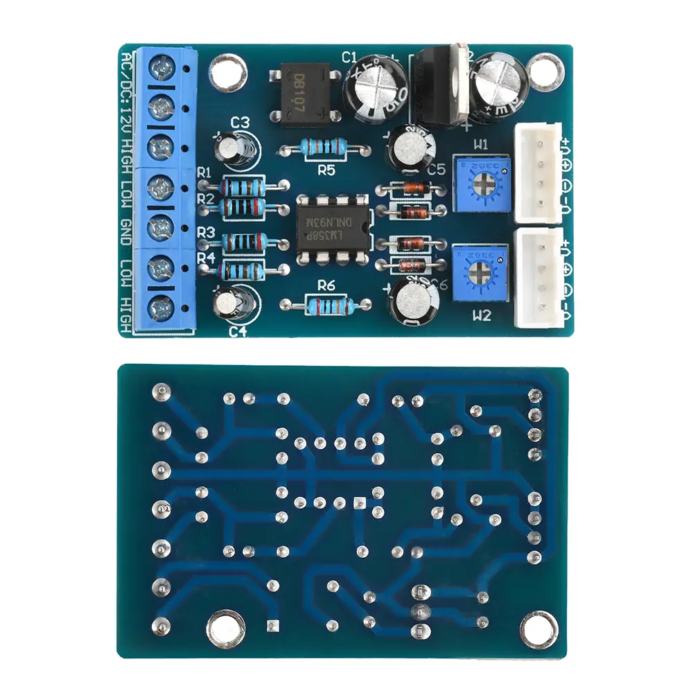 AC/DC 12-15V VU Meter Driver Board Amplifier Front-End Electronic Tube A7318P VU Meter Driver PCB Board Stereo Module ﻿
