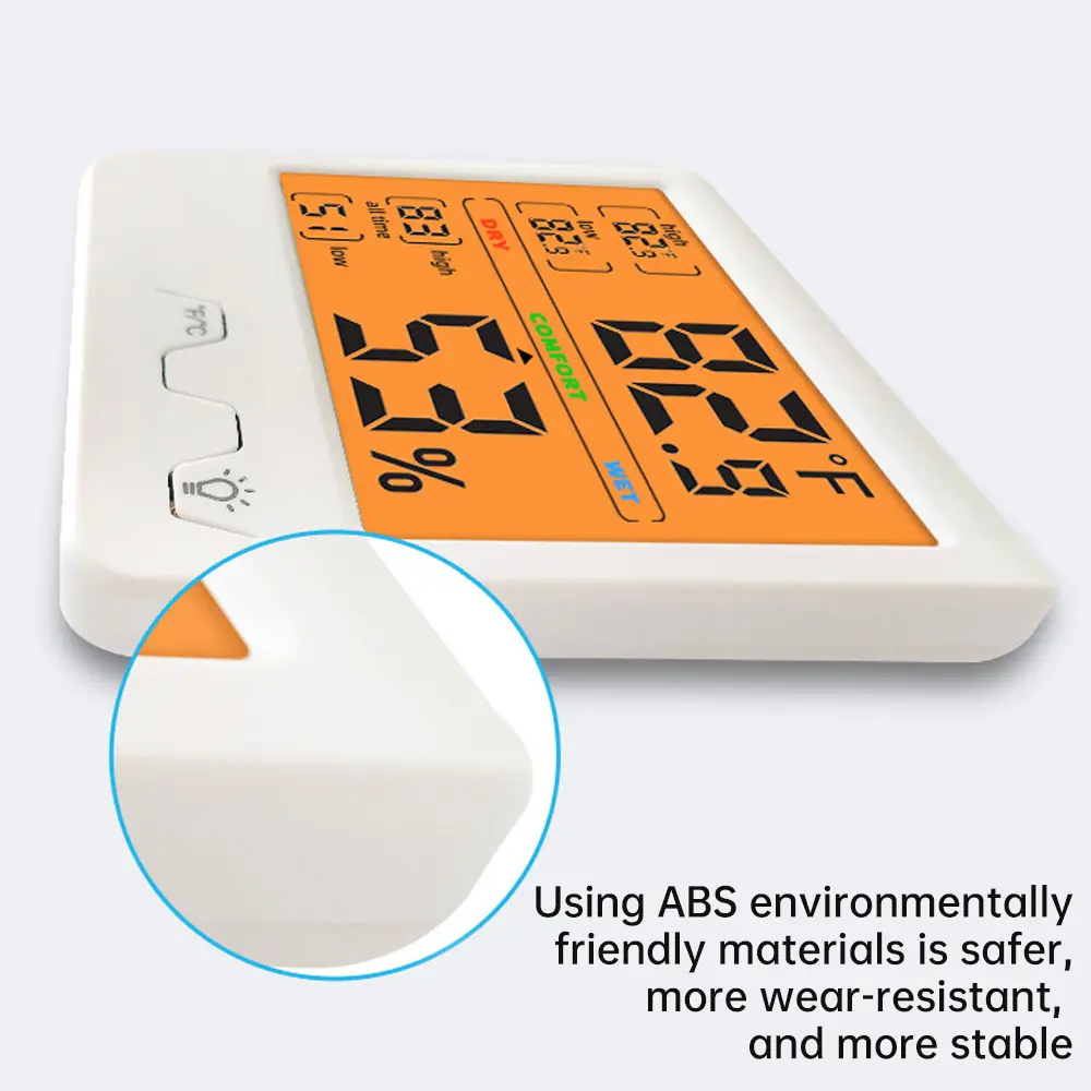Digital Temperature And Humidity Meter Multifunction Household Indoor Electronic Thermometer Humidity Monitor LCD Screen
