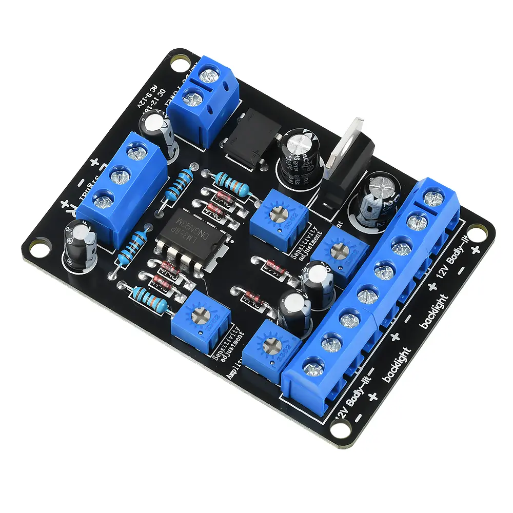 AC 9-12V/DC 12-18V VU Meter Driver Board Amplifier Front-End Electronic Tube Gallbladder Machine Db Meter Level Meter