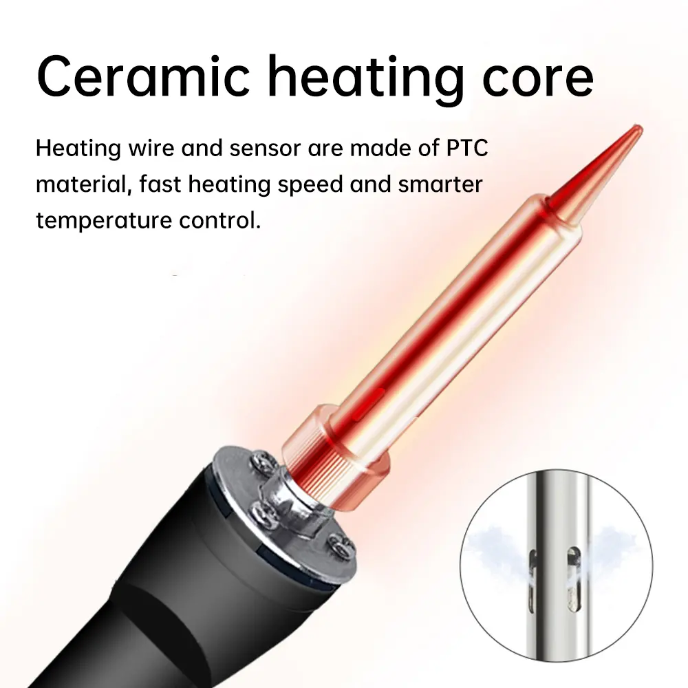 90W Digital Soldering Iron Set Kit Repair Welding Tool Set Electric Soldering Iron Temperature Adjustable Internal Heating