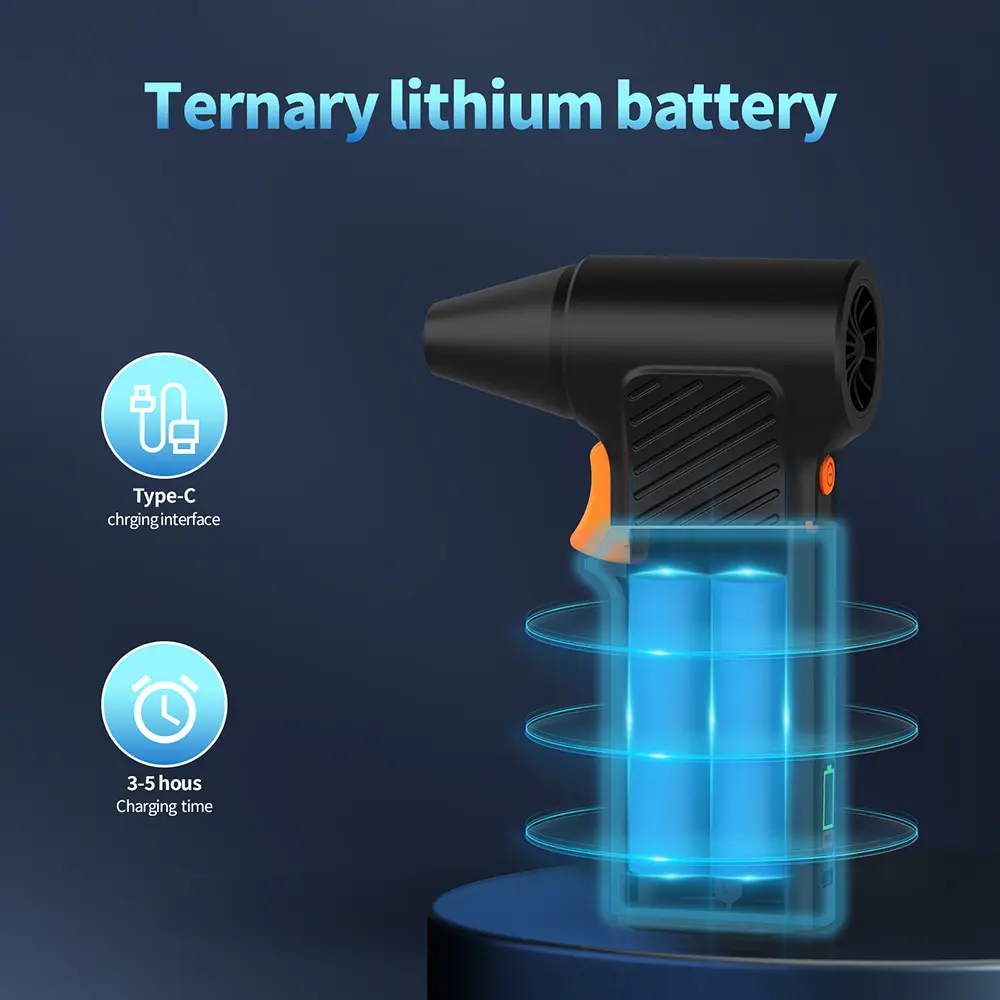110,000RPM Infinitely Adjustable Speed Lockable Standby Power Display Violent Fan Jet Fan Compact High Speed Hair Dryer