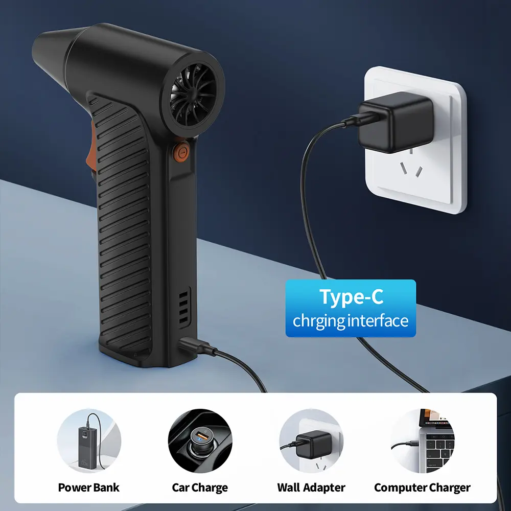 110,000RPM Infinitely Adjustable Speed Lockable Standby Power Display Violent Fan Jet Fan Compact High Speed Hair Dryer