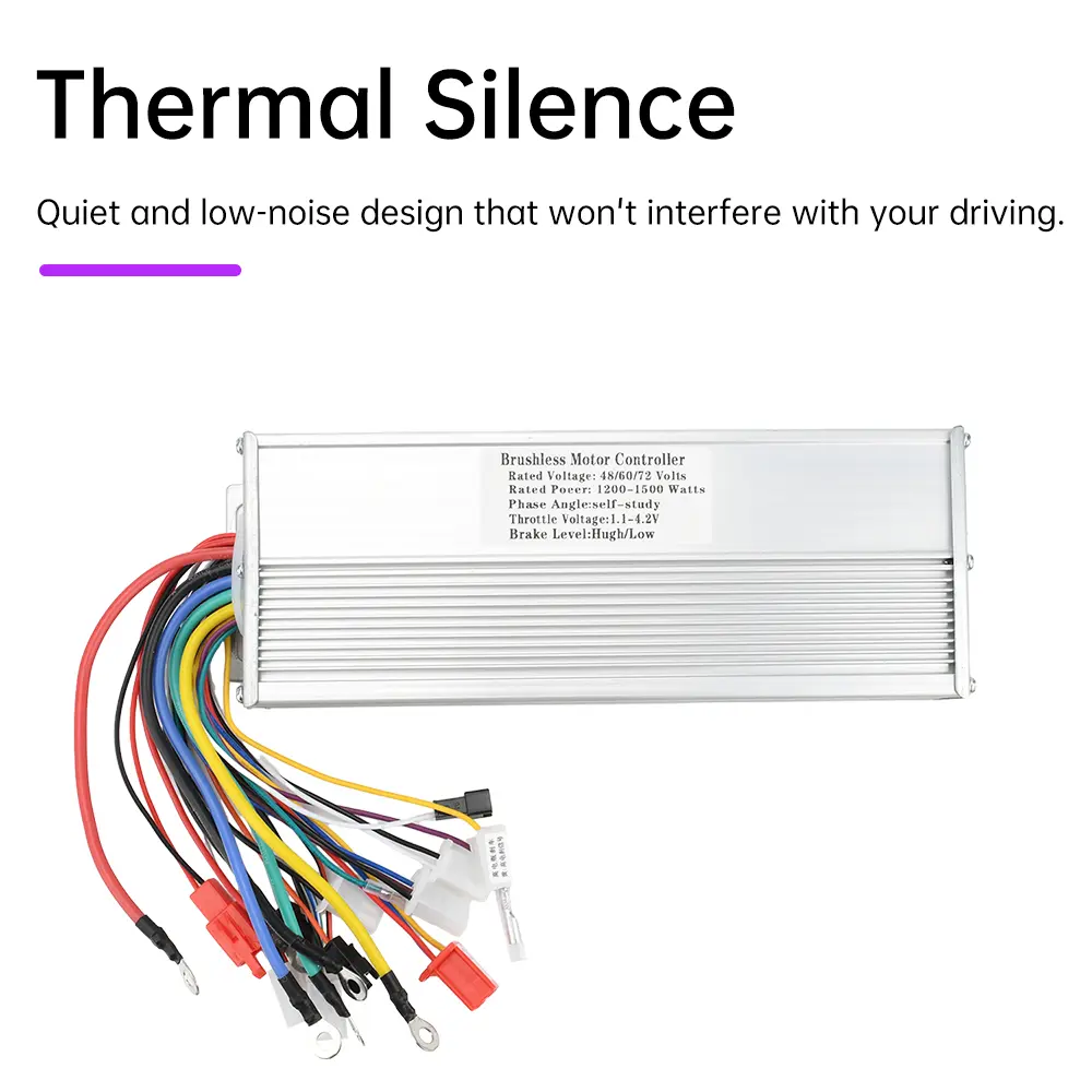 1200W-1500W Universal Intelligent Controller Dual-mode Electric Vehicle Brushless Controller Three-speed Control