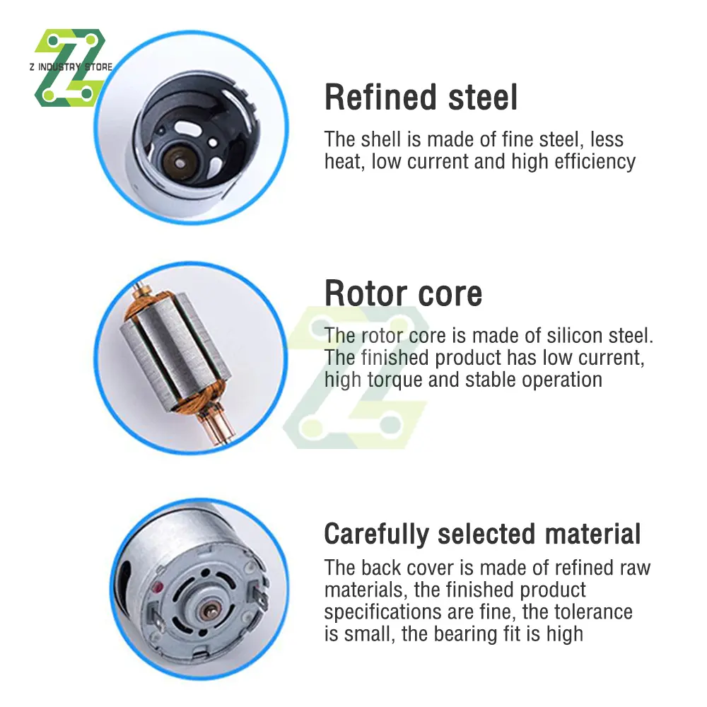 DC Motors 220V Drill Motor Electric Gear Motor High Torque 12000RPM