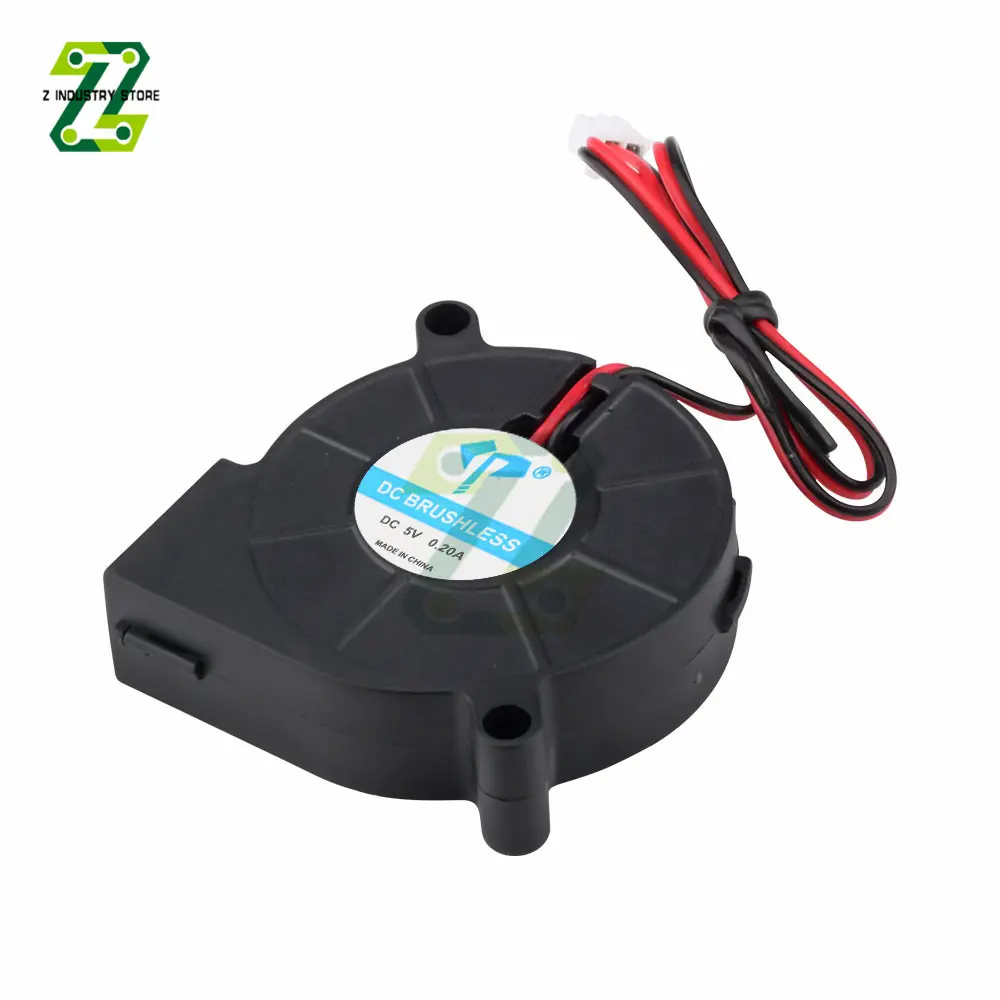 DC 5V 12V 24V  5015 50mm Sleeve Bearing Brushless Cooling Turbine Blower Fan Blower Cooler Fan