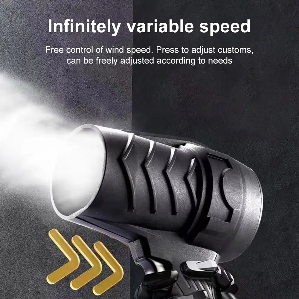1000W Turbo Fan Violent Air Gun Cleaning Violent Air Gun Jet Fan Turbine Hair Dryer High Power Turbofan Leaf Blower