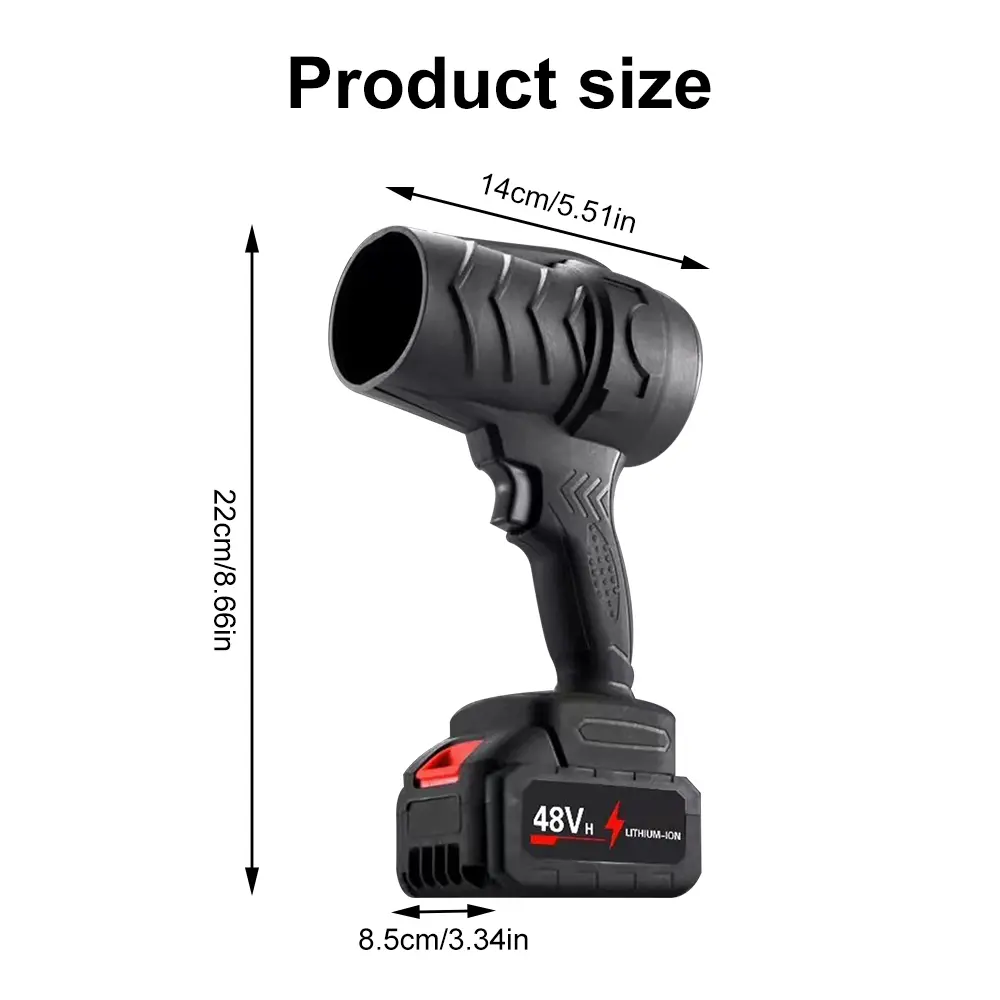 1000W Turbo Fan Violent Air Gun Cleaning Violent Air Gun Jet Fan Turbine Hair Dryer High Power Turbofan Leaf Blower