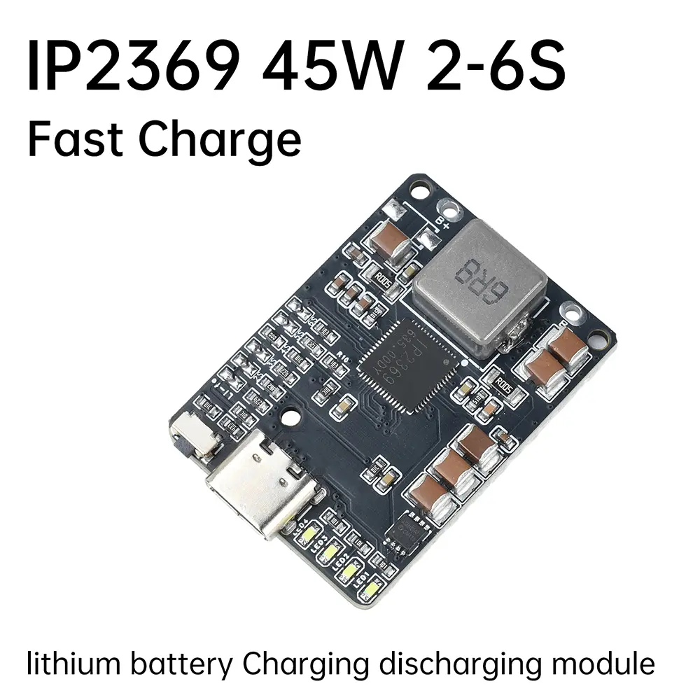 IP2369 2~6S 45W Li-ion Battery Charging Discharging Module Charge Protection Module Type C Interface