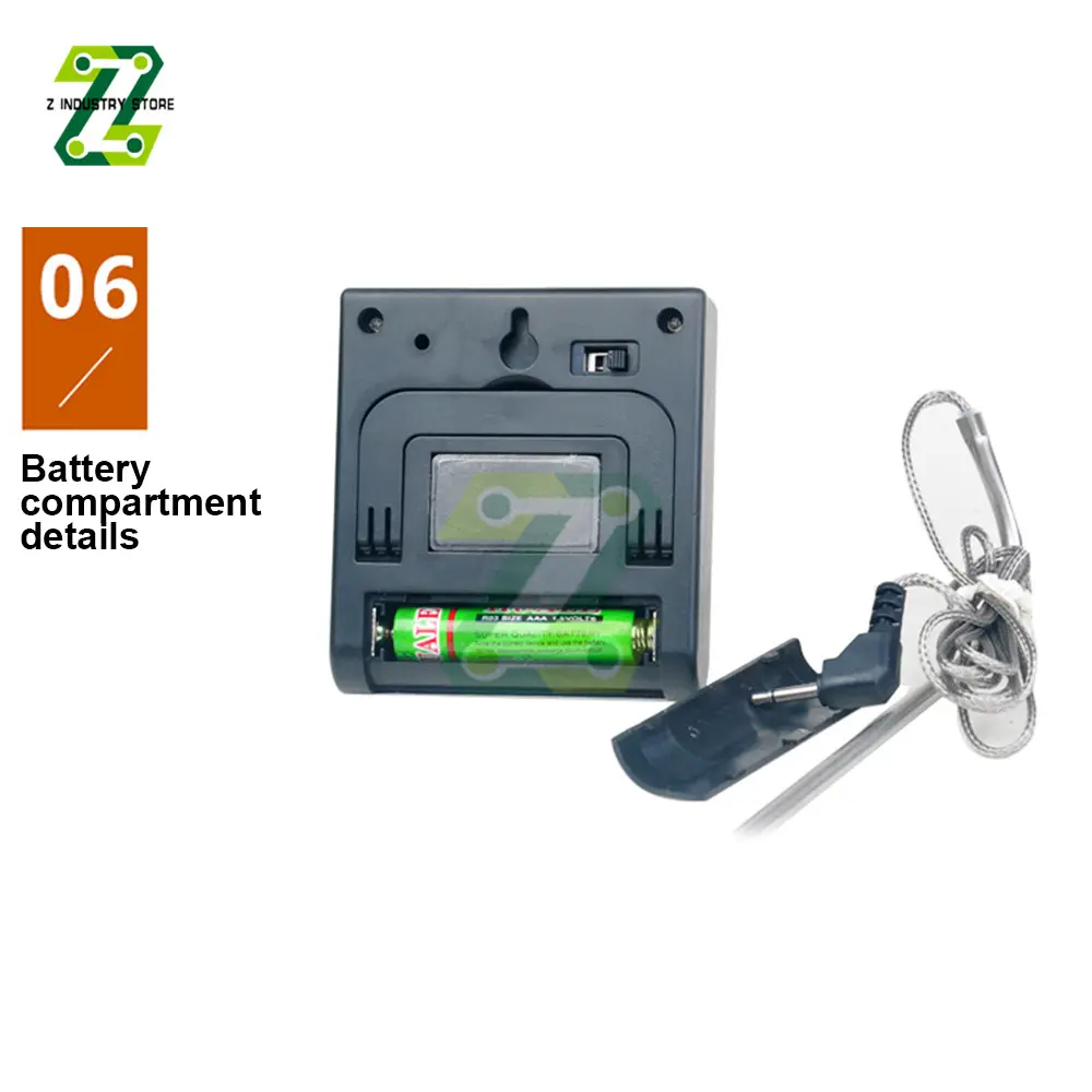 TP700 Digital Food Kitchen Oven Thermometer Probe For BBQ Grill Oven Meat Timer Temperature Manually Set