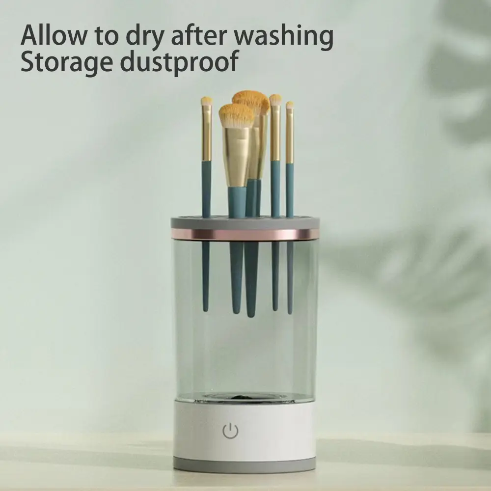 Electric Makeup Brush Cleaner Makeup Brush with Clean Mat Automatic Cosmetic Brush Cleaner Makeup Brush Tools