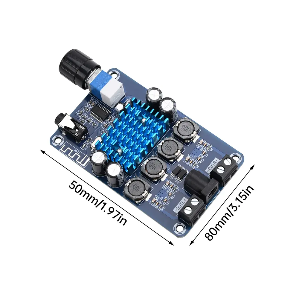 DC12-24V XH-A318 Bt Digital Amplifier Board Output 50W * 2 High Power Amplifier TPA3116D2 Power Audio Amplifier Module