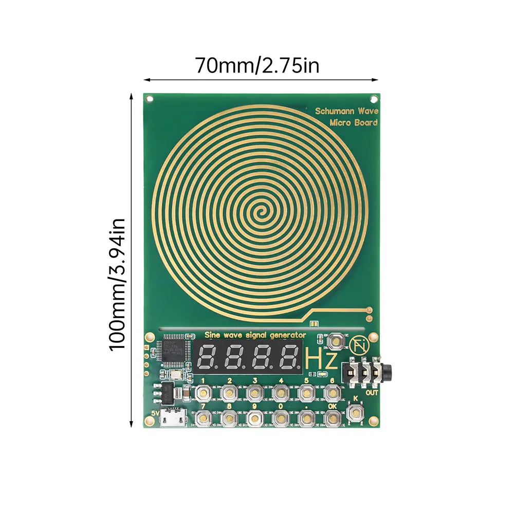 DC 5V Adjustable Frequency Schumann Wave Generator Schumann Resonance Ultra-low Frequency Pulse Sine wave Generator