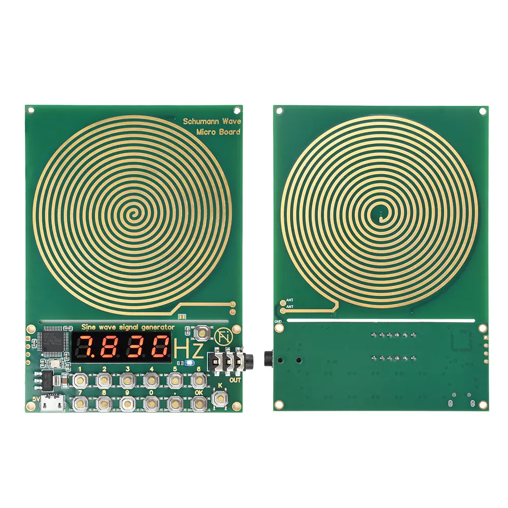 DC 5V Adjustable Frequency Schumann Wave Generator Schumann Resonance Ultra-low Frequency Pulse Sine wave Generator