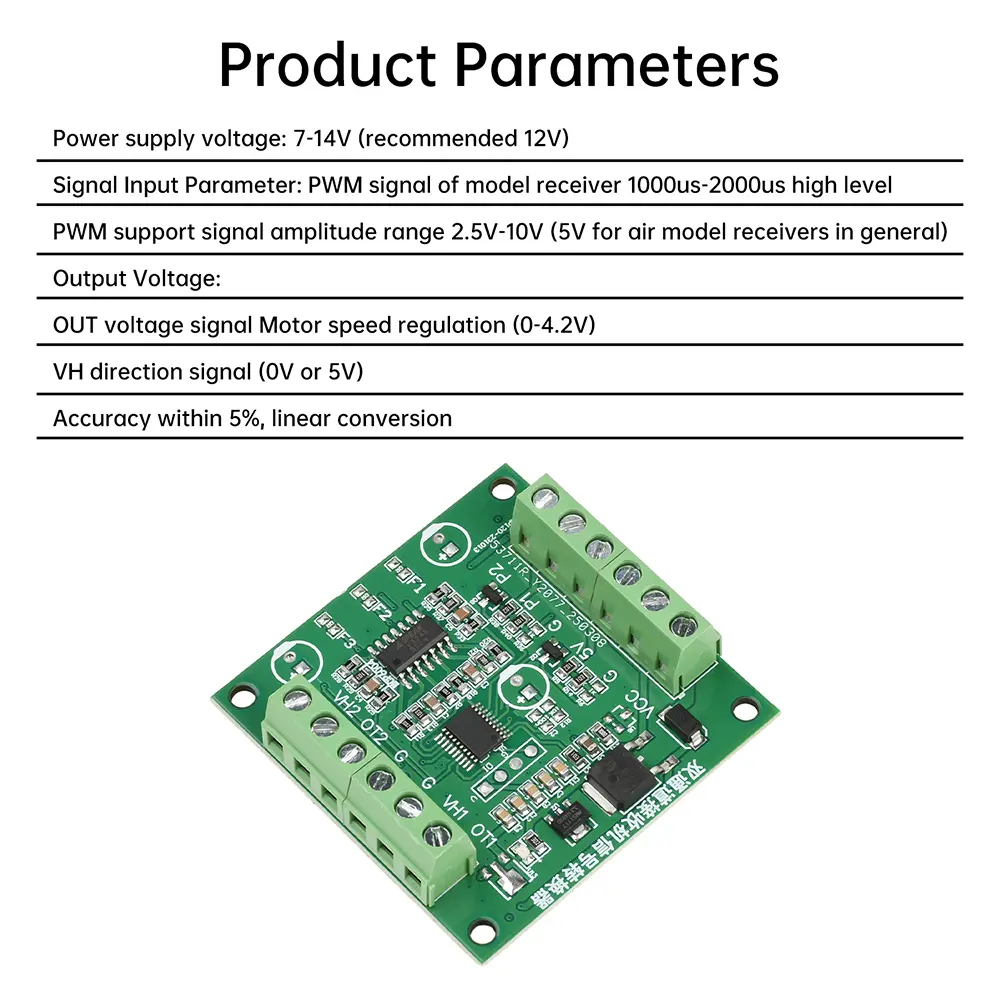 Dual Channel Receiver Signal Converter Dual Channel Receiver Signal Converter Board for RC Crawler Motor Controller Accessories